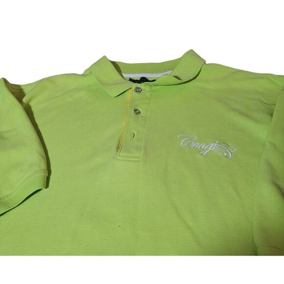 COOGI Vintage Lime Grren Polo Shirt Size 4 XL. - Picture 2 of 4